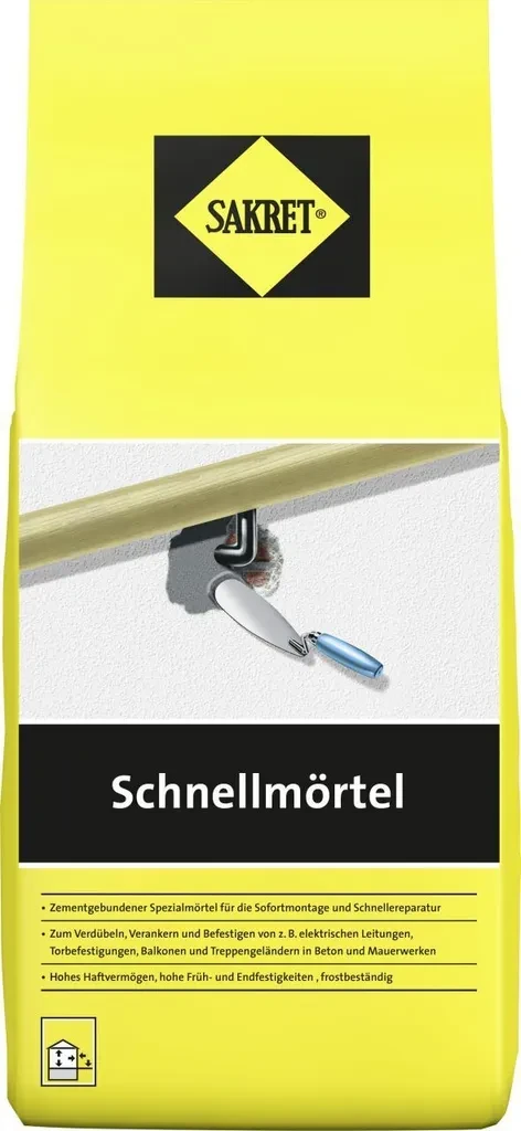 Sakret Schnellmörtel – 1 kg Beutel