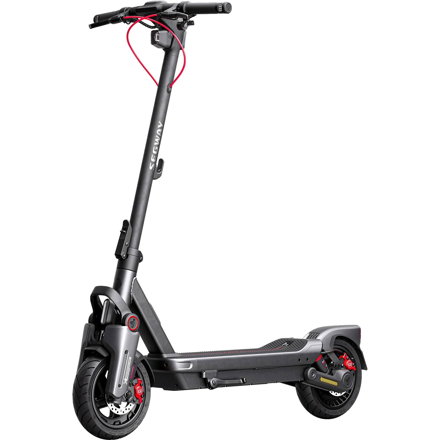 SEGWAY Ninebot MAX G3 D E-Scooter (11″, Schwarz/Silber/Rot)